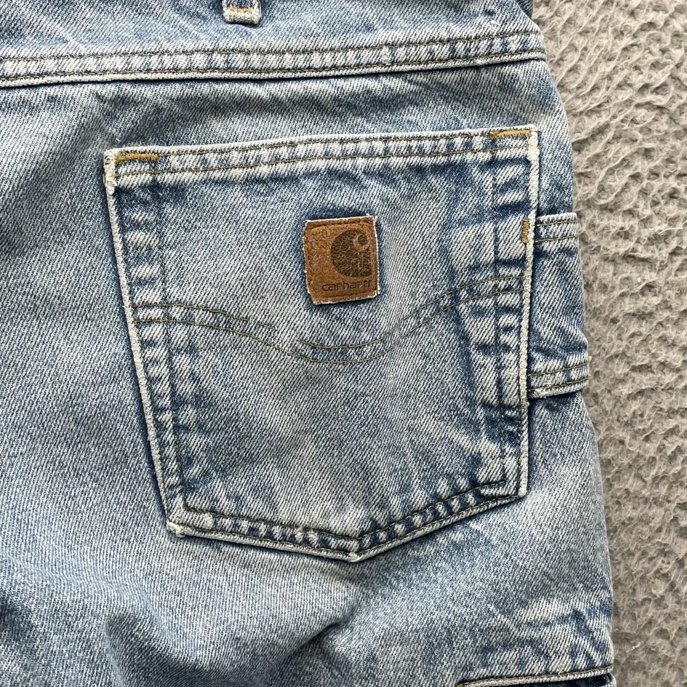 VTG Carhartt B234 Jean Men 35x31* Baggy Twill Dungaree Logger Workwear Carpenter